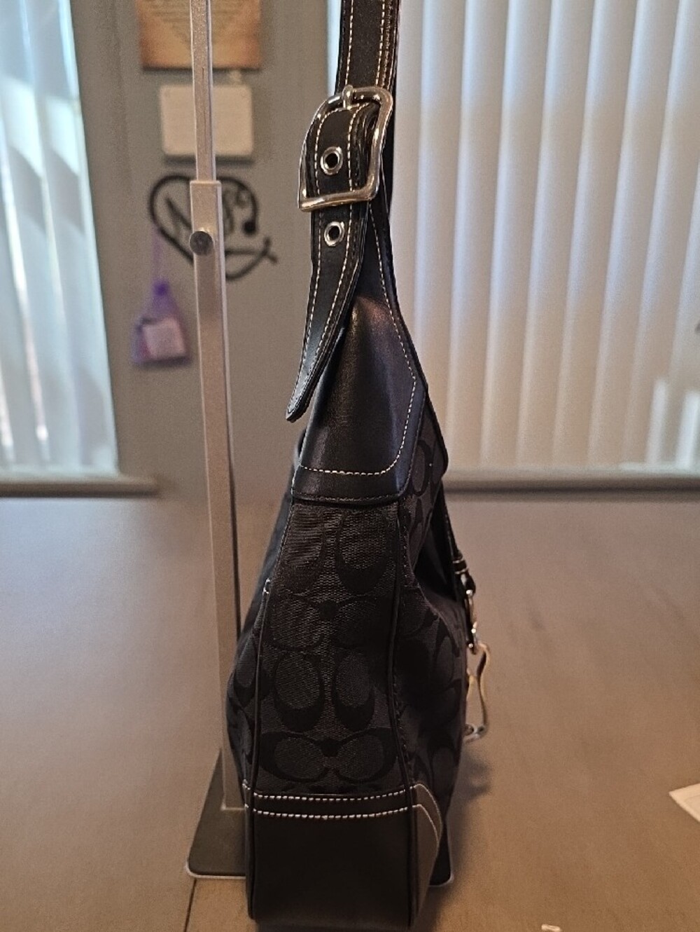 Coach Hamilton Signature Canvas Hobo Shoulder Bag - Picture 4 of 10